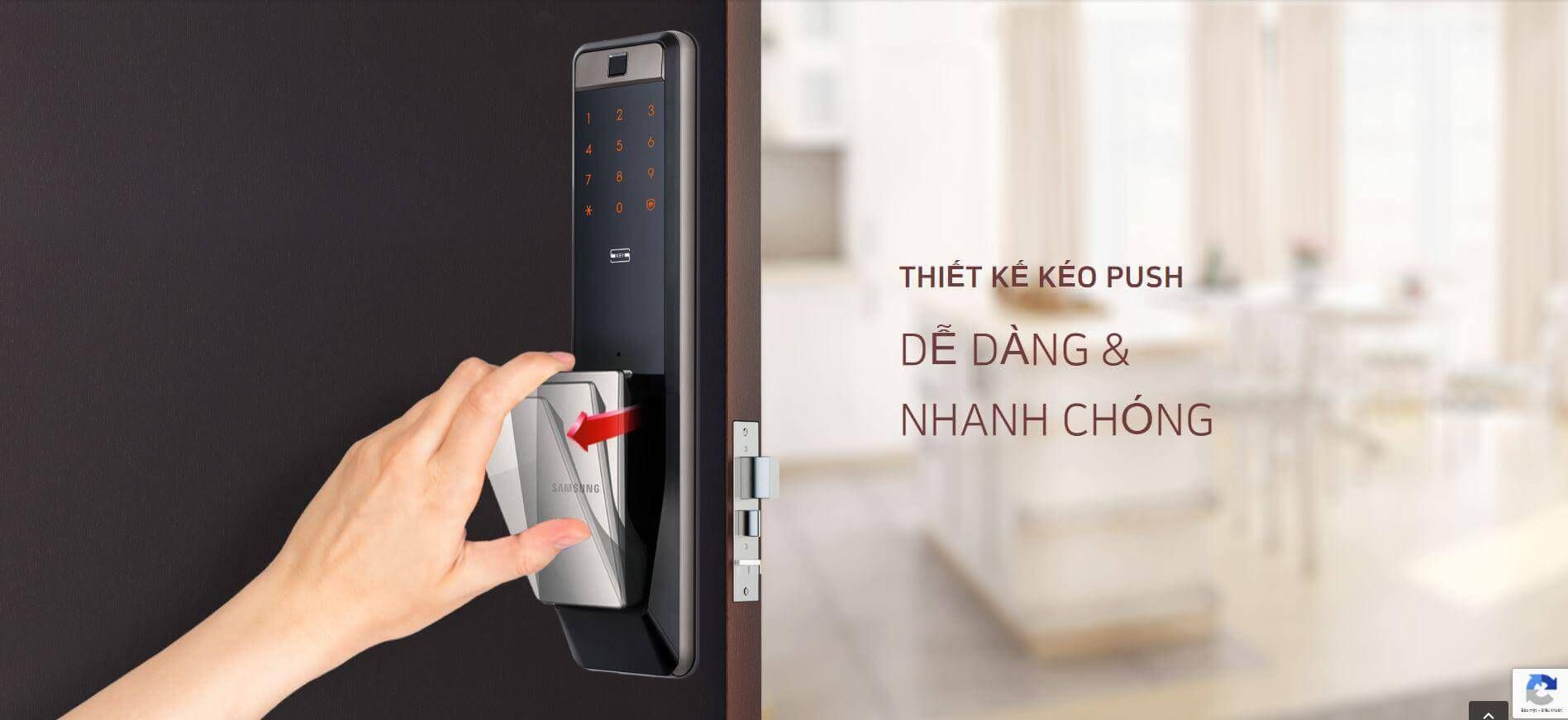 Thiết kế dạng kéo/ đẩy giúp mở cửa dễ dàng