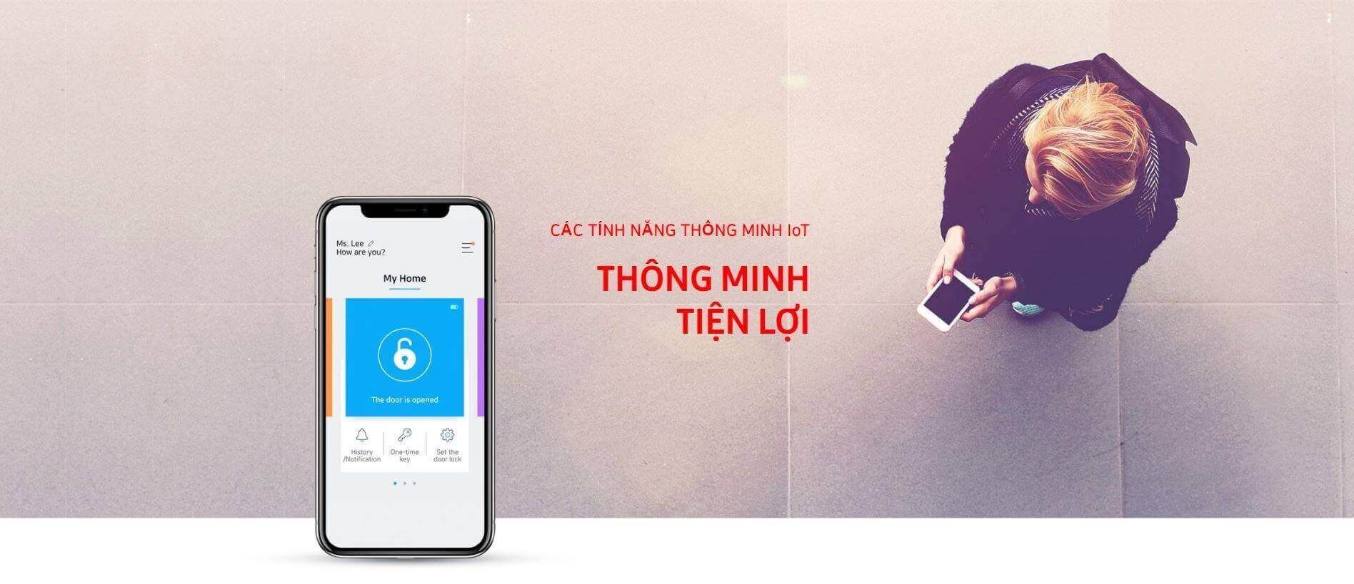 Mở khóa bằng điện thoại thông minh