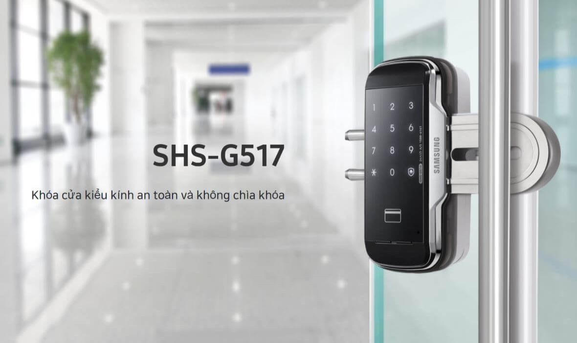 Khóa cửa kính Samsung SHS-G517