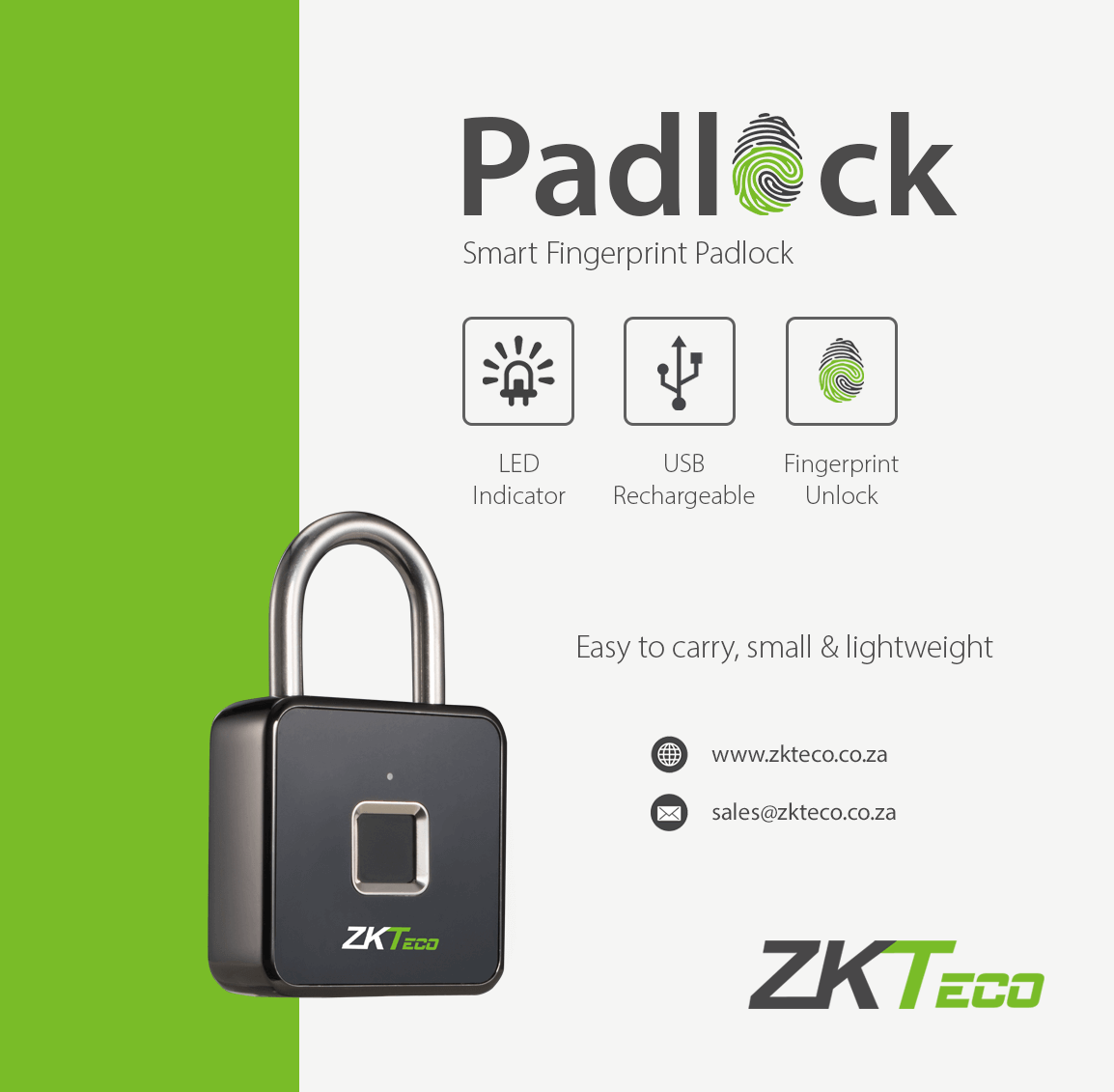 Ổ khóa vân tay ZKTeco Padlock