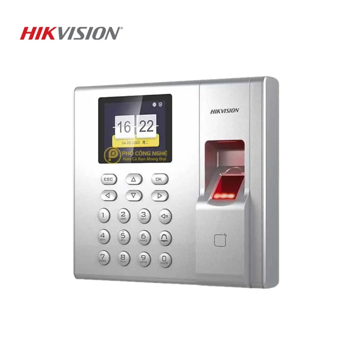 Máy chấm công vân tay HIKvision DS-K1T8003EF