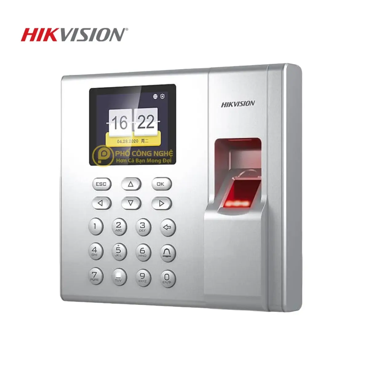Máy chấm công vân tay HIKvision DS-K1T8003F