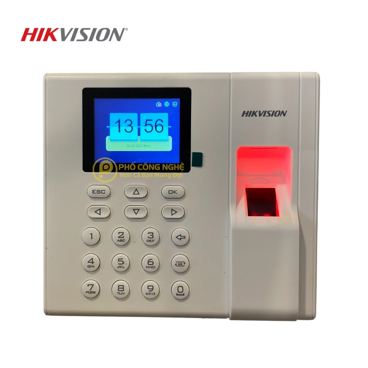 Máy chấm công vân tay Hikvision DS-K1A8503F-B