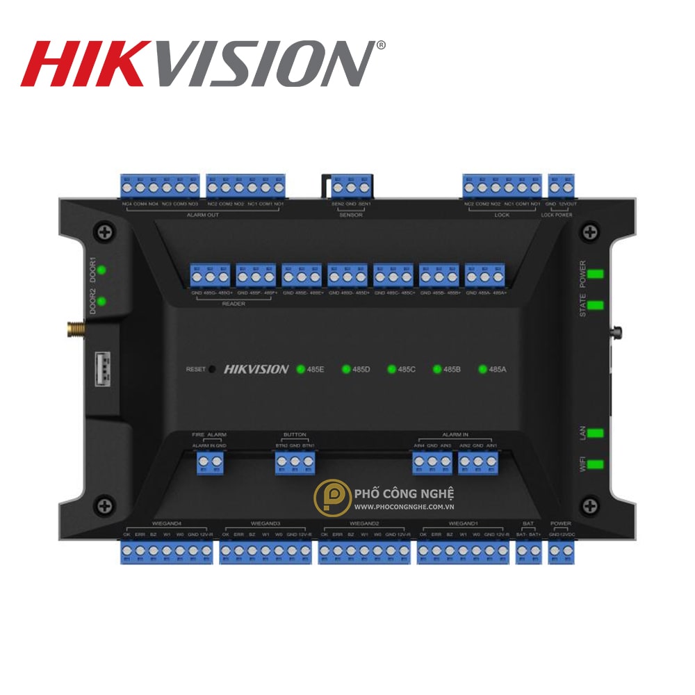 Bộ điều khiển trung tâm 2 cửa Hikvision DS-K2702WX-E1(P)