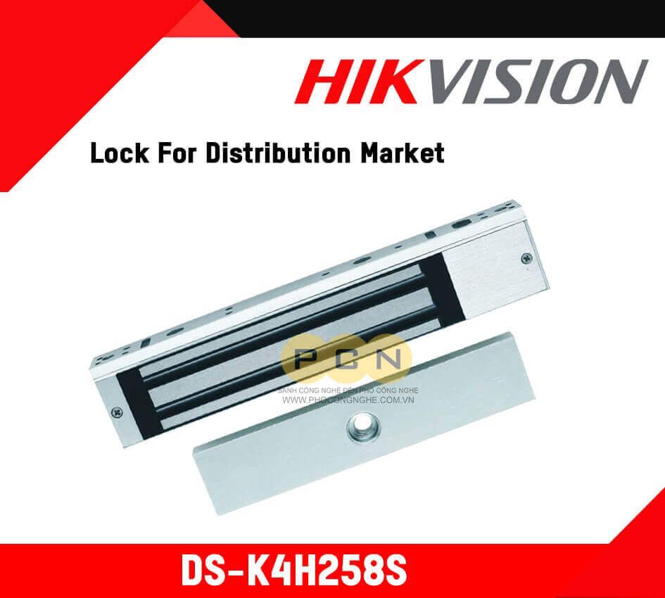 Khóa từ hút Hikvision DS-K4H258S lực hút 280kg dùng cho điều khiển cửa ra vào