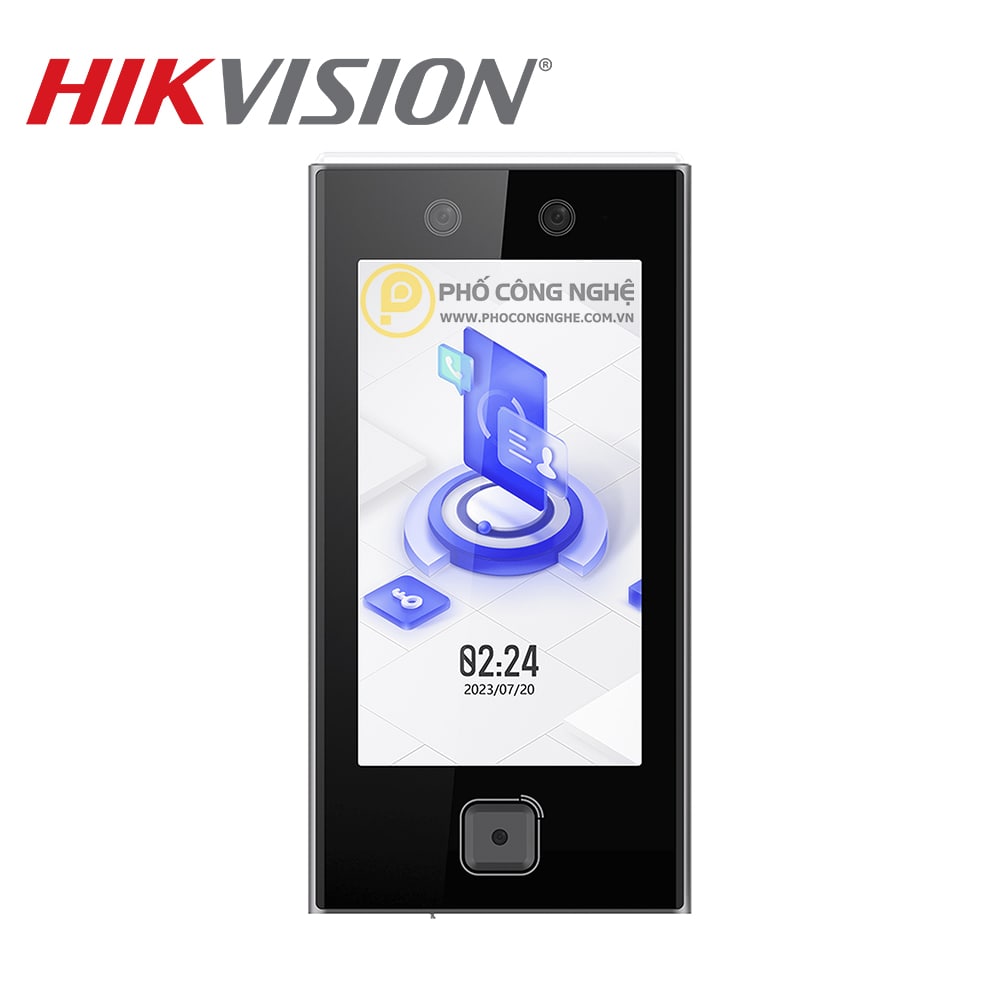 Máy chấm công khuôn mặt Hikvision DS-K1T670MWX-QR