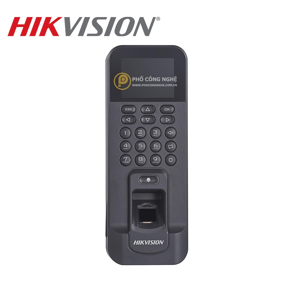 Máy chấm công vân tay Hikvision DS-K1T804BF