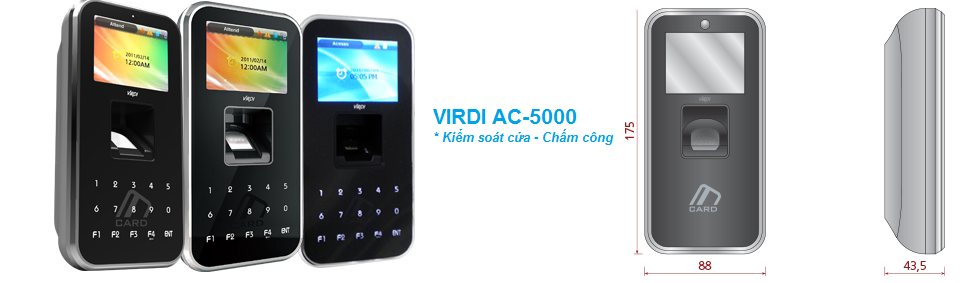 Máy chấm công vân tay VIRDI AC-5000