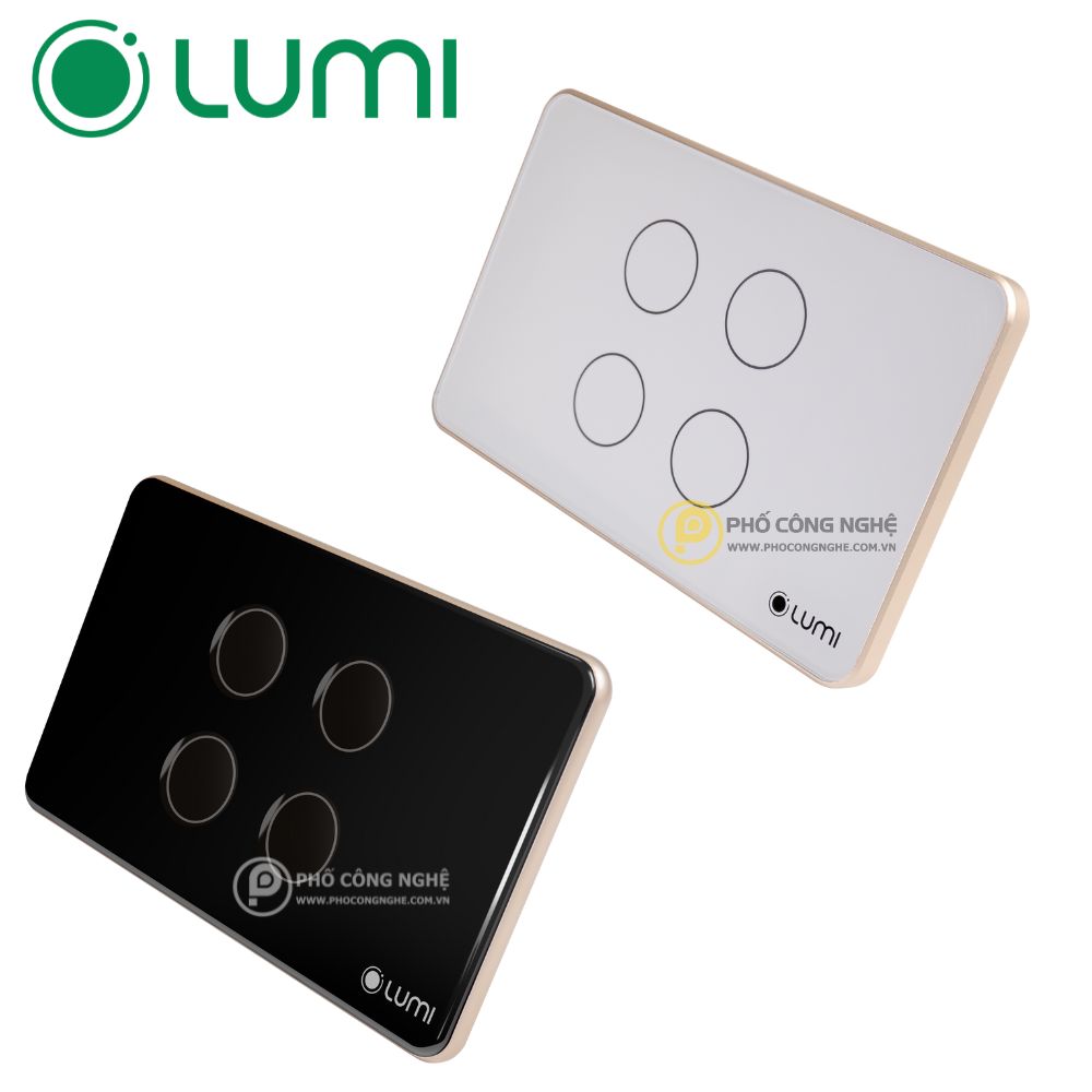 Công tắc cảm ứng 4 nút Lumi LM-S4N/S