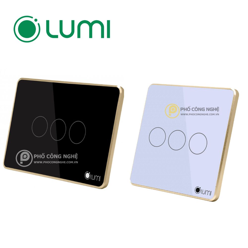 Công tắc cảm ứng 3 nút Lumi LM-S3N/S