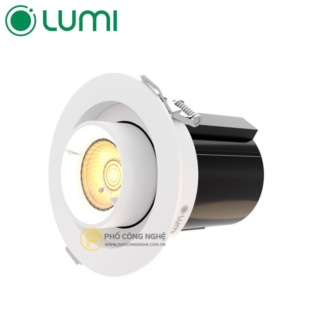 Đèn LED Spotlight âm trần 10W, xoay góc Lumi LM-SR10-75-T