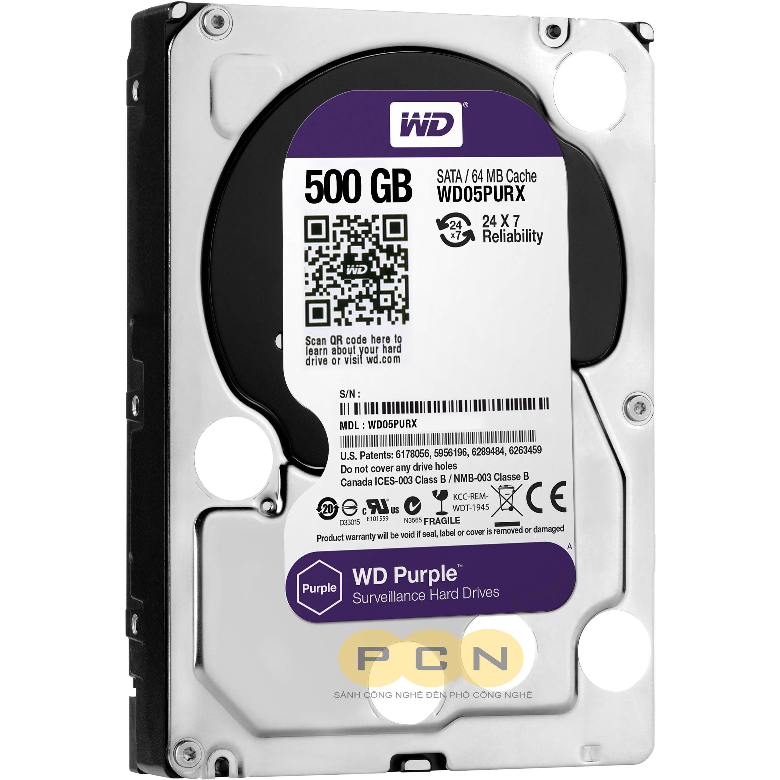 Ổ cứng lưu trữ 500GB Western Purple WD05PURX