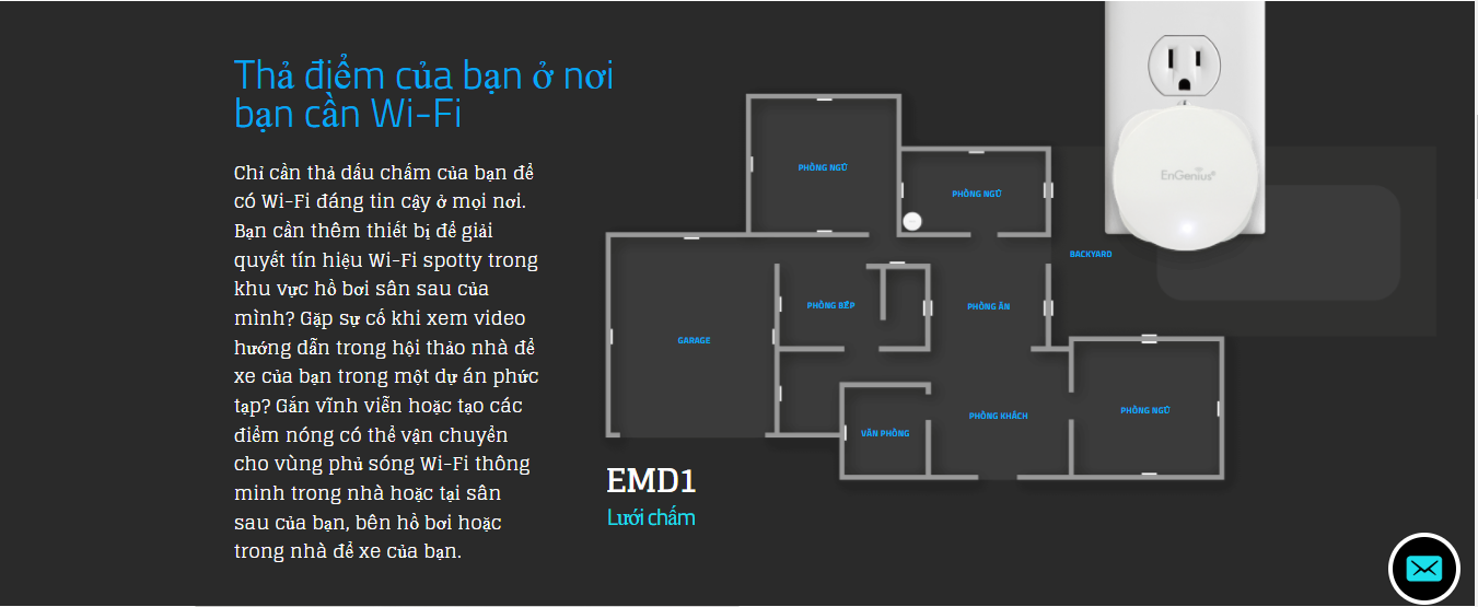 Bộ phát WiFi trong nhà tốc độ cao EnGenius EMD1