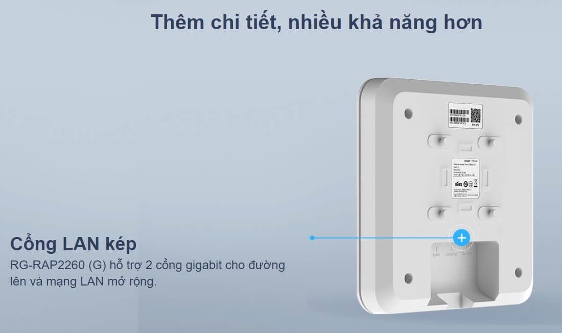 Hỗ trợ 2 cổng LAN Gigabit