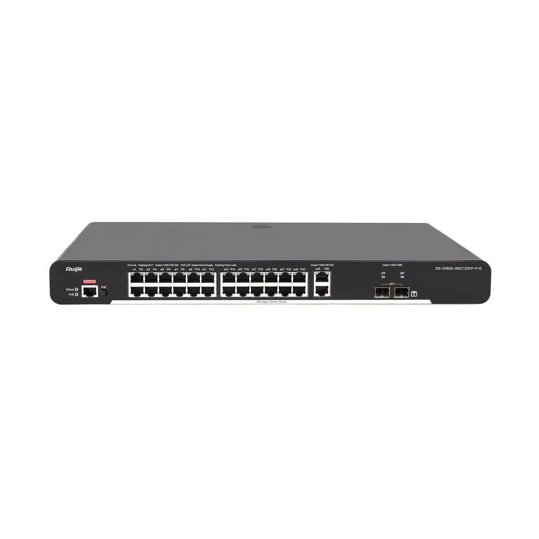 Switch quản lý 24-Port PoE Ruijie XS-S1920-24T2GT2SFP-LP-E