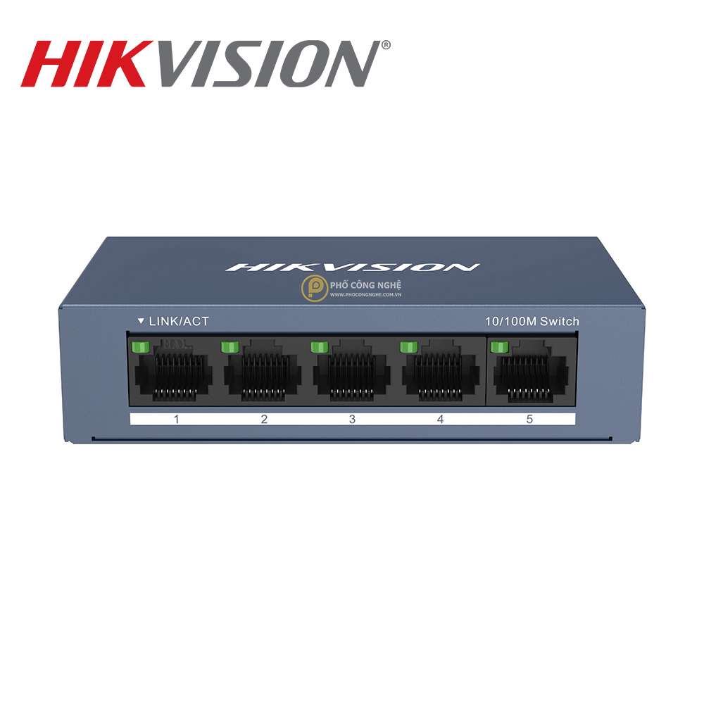 Switch mạng 5 cổng Hikvision DS-3E0105-O