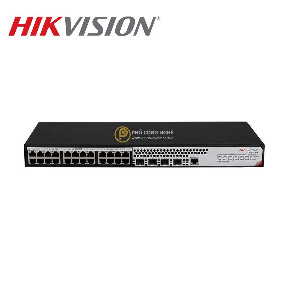 Switch quản lý 28 cổng Gigabit Hikvision DS-3E2528-H