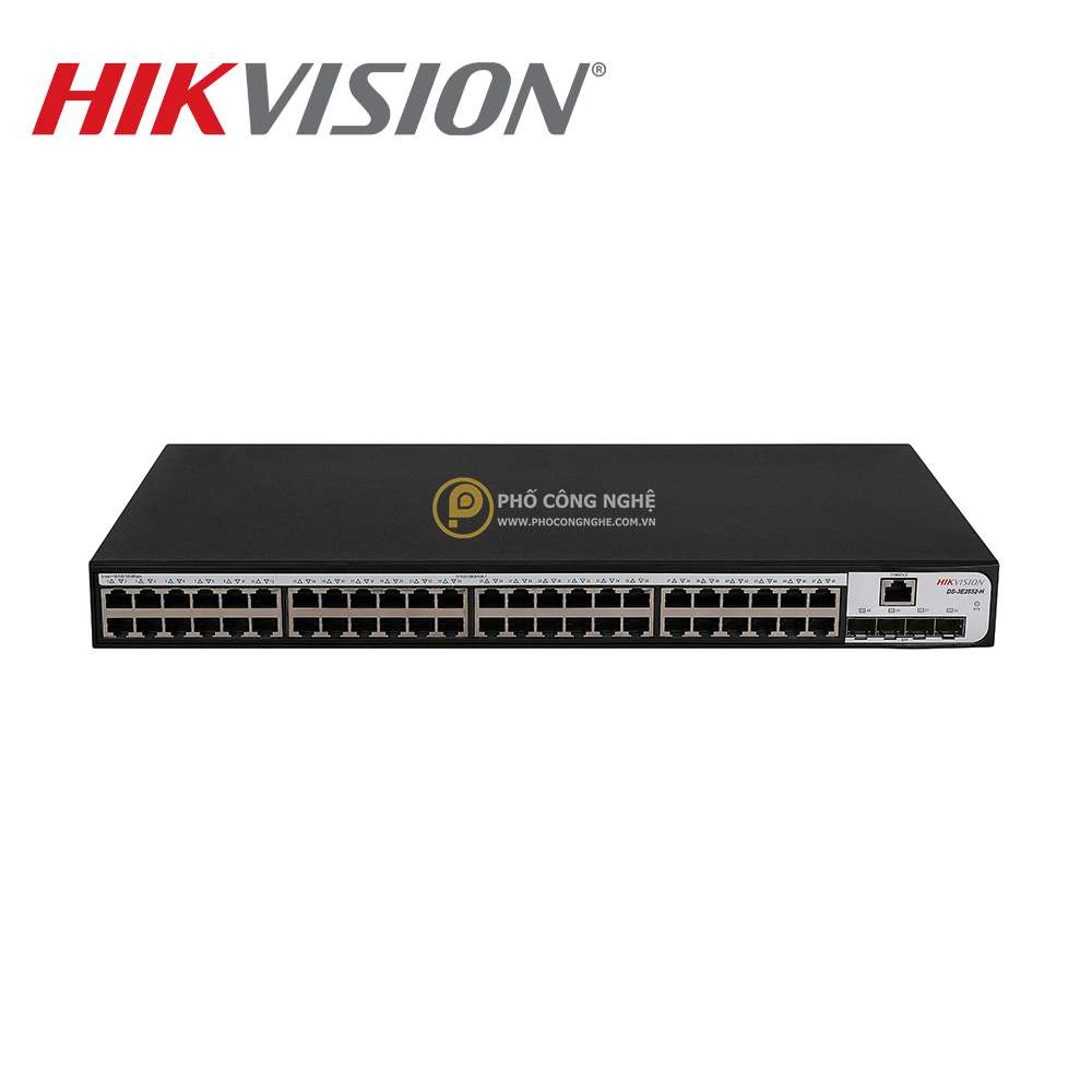 Switch quản lý 52 cổng Gigabit Hikvision DS-3E2552-H