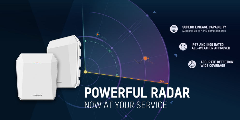 Hikvision ra mắt Radar an ninh phát hiện xâm nhập trong mọi thời tiết